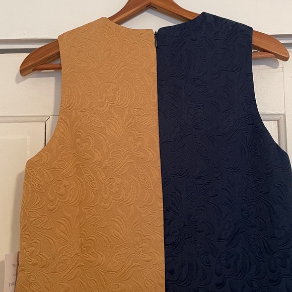 New Mestiza Etta Mini Dress size 6 in Navy/ Tan - Picture 10 of 17